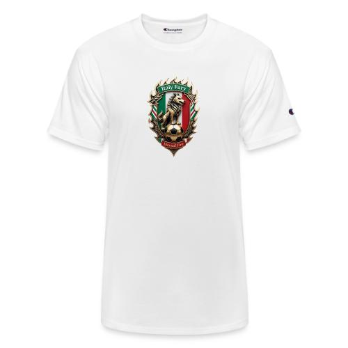 Italy Wolf Fury T-Shirt, Italian Flag Pride Gift - Champion Unisex T-Shirt
