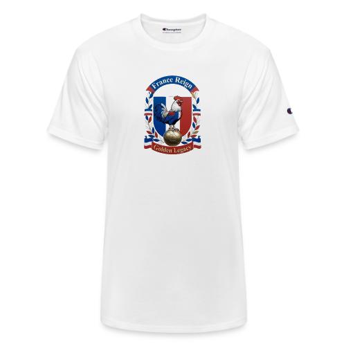 France Rooster Reign T-Shirt, Tricolore Pride Gift - Champion Unisex T-Shirt