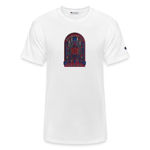 Barcelona Scarlet Pride T Shirt, Vibrant City Gift - Champion Unisex T-Shirt