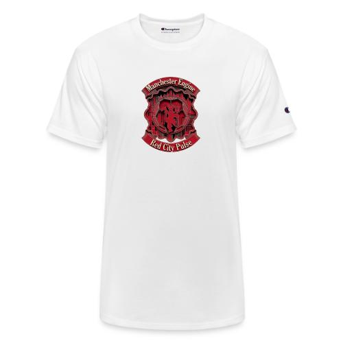 Red Manchester T Shirt, Red Soccer City Pride Gift - Champion Unisex T-Shirt