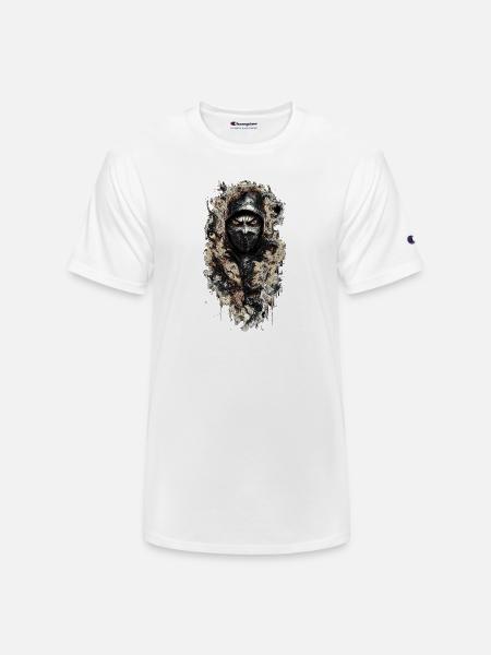 face mask demon - Champion Unisex T-Shirt - white