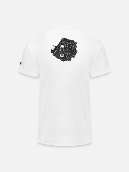 Circuitboard Noir - Champion Unisex T-Shirt - white