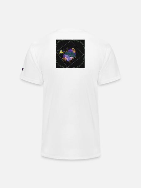 Women Power: Bold Balance Emblem - Champion Unisex T-Shirt - white