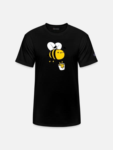 Honey bucket bee - Champion Unisex T-Shirt - black