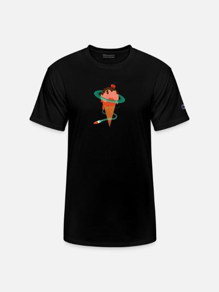 Ice Cream Planet - Champion Unisex T-Shirt - black