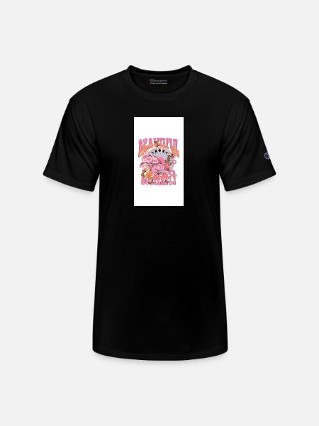 Beautiful Butterfly Bloom - Champion Unisex T-Shirt - black