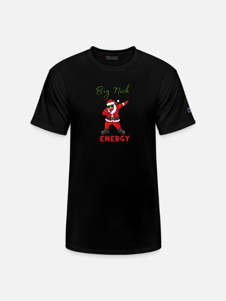 Big Nick Energy Santa - Champion Unisex T-Shirt - black