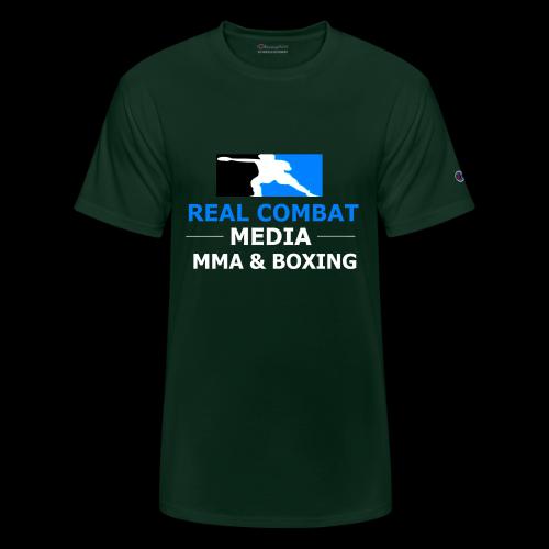 RCM MMA & BOXING Light Blue White Text - Champion Unisex T-Shirt