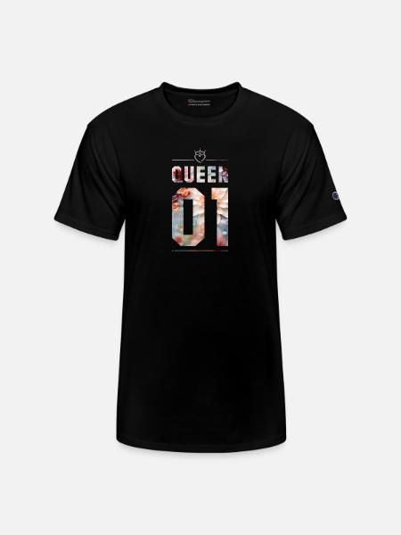 KING AND QUEEN - Champion Unisex T-Shirt - black