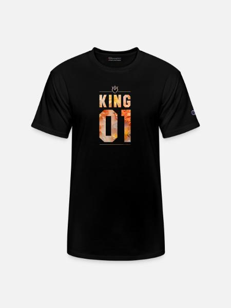 KING AND QUEEN - Champion Unisex T-Shirt - black