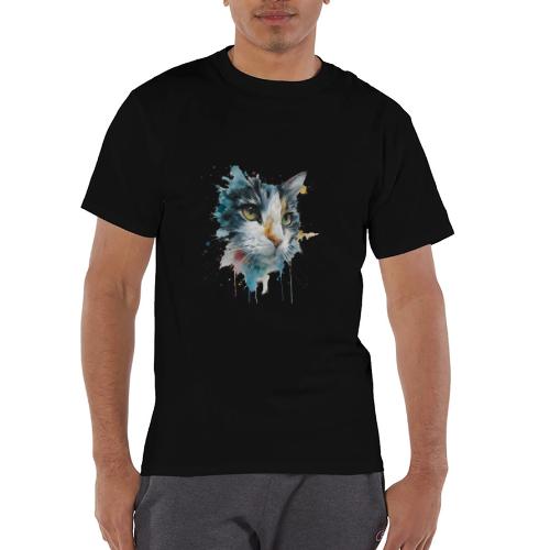 Watercolor cat face - Champion Unisex T-Shirt