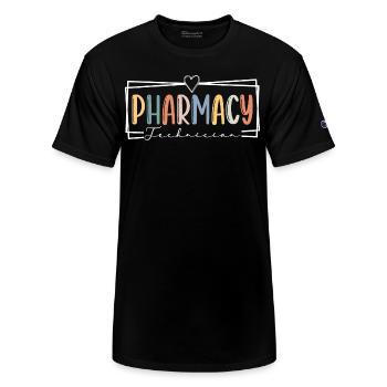 pharmacy technician - Champion Unisex T-Shirt - black - Front