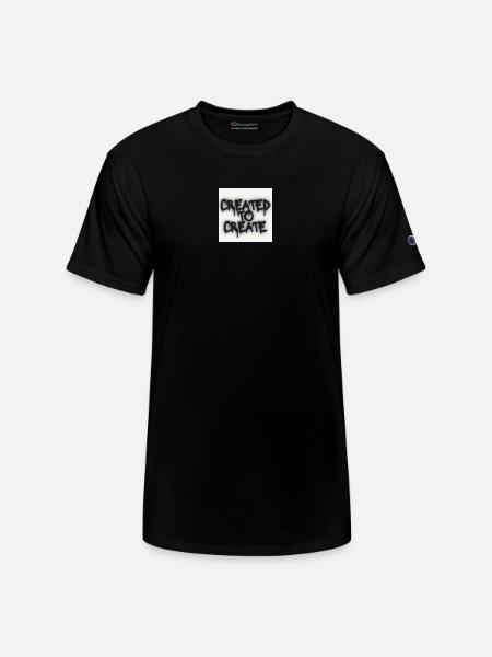 Created to Create - Champion Unisex T-Shirt - black