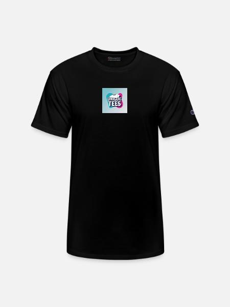 Unique Tees Bold Logo - Champion Unisex T-Shirt - black