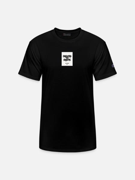 Created to Create - Champion Unisex T-Shirt - black