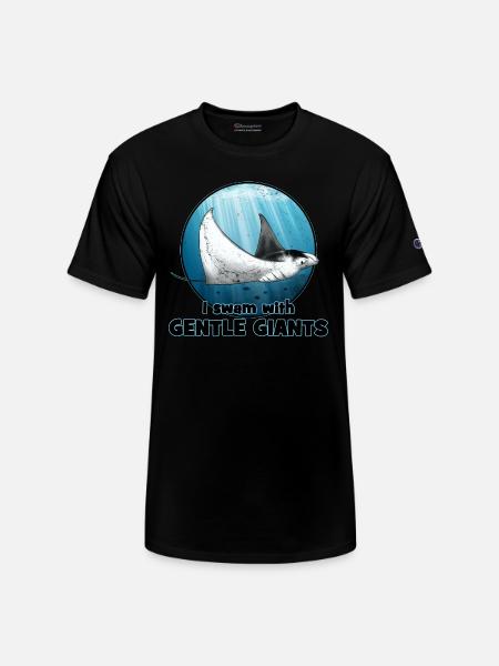 Manta Ray - Champion Unisex T-Shirt - black