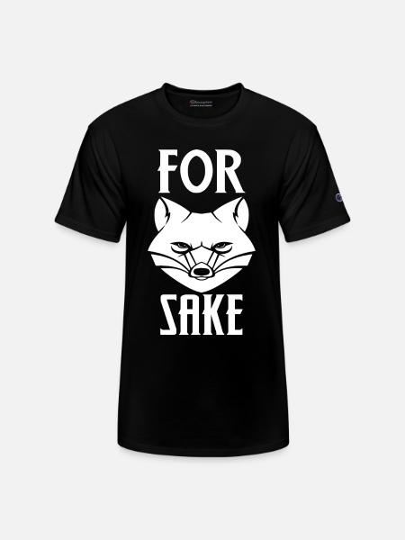 For Fox Sake - Champion Unisex T-Shirt - black