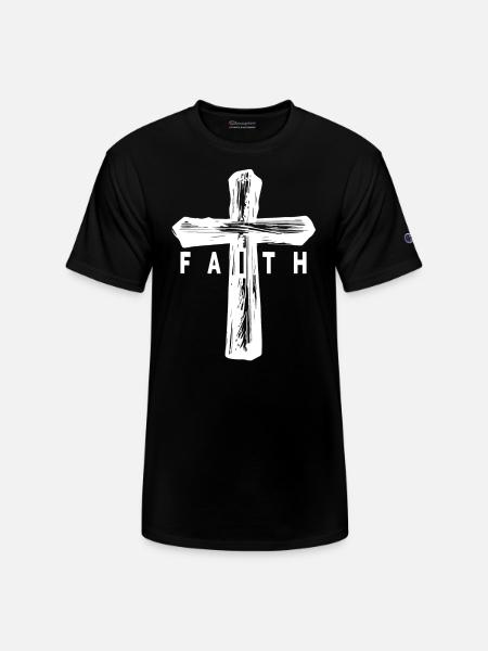 Christian Cross Religious - Champion Unisex T-Shirt - black