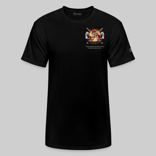 Bjornstad pocket logo/Raze a village - Champion Unisex T-Shirt