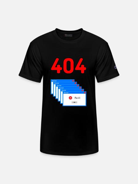 Error Sign - Champion Unisex T-Shirt - black