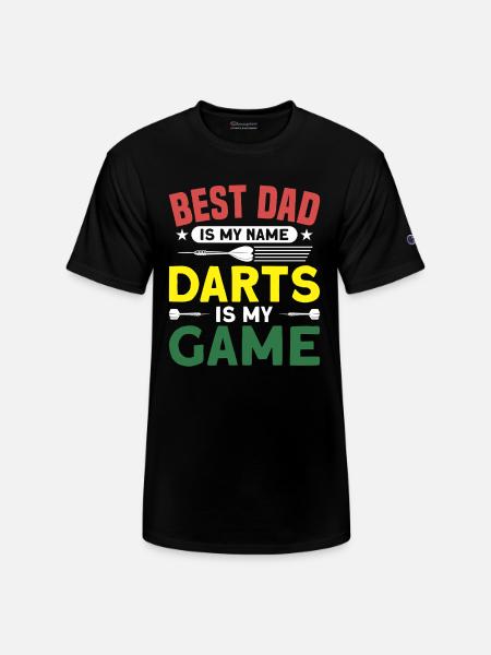 Darts Dart Player - Champion Unisex T-Shirt - black