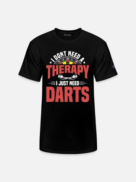 Darts Dart Player - Champion Unisex T-Shirt - black