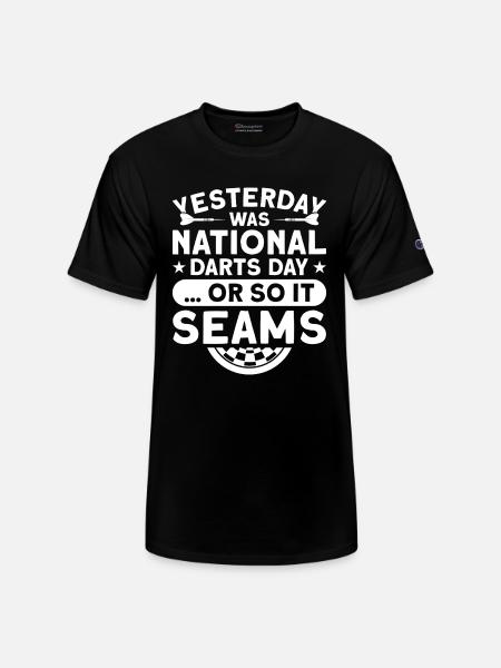 Darts Dart Player - Champion Unisex T-Shirt - black