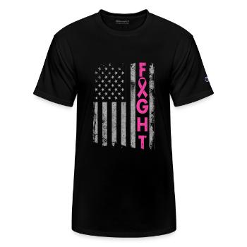 Breast Cancer Fight Breast Cancer Awareness - Champion Unisex T-Shirt - black - Front