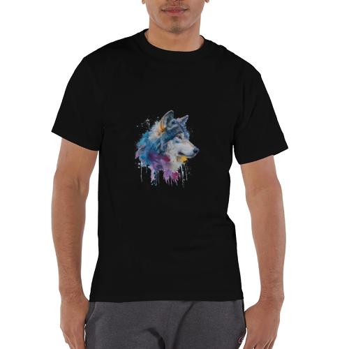 Splash-Art Wolf Head - Champion Unisex T-Shirt