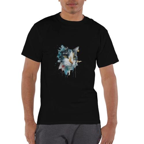 Watercolor cat face - Champion Unisex T-Shirt