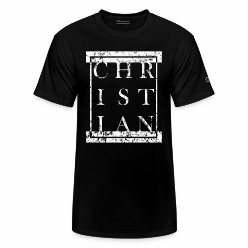 CHRISTIAN Religion - Grunge Block Box Gift Ideas - Champion Unisex T-Shirt