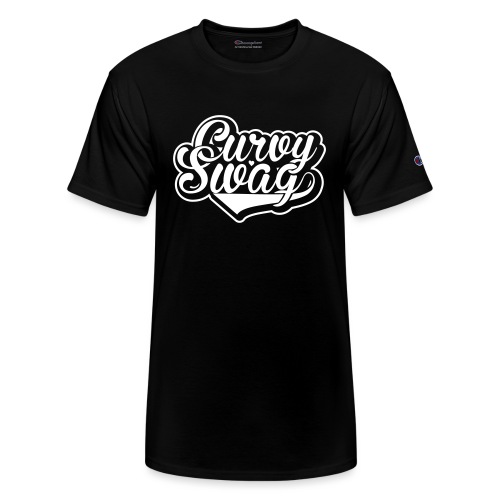 Curvy Swag Reversed Out Design - Champion Unisex T-Shirt