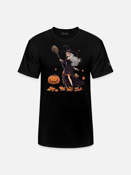 Malevolent Midnight Witch - Champion Unisex T-Shirt - black
