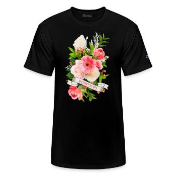 Yiddish: "Lezbyanke" - a Proud Jewish Lesbian - Champion Unisex T-Shirt - black - Front
