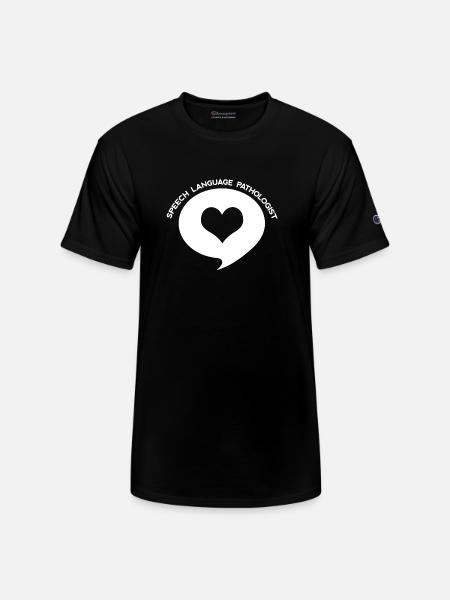 Speech Language Pathologist Heart Shirt - Champion Unisex T-Shirt - black
