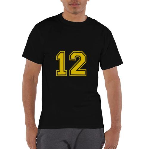 Number 12 in a classic athletic collegiate font - Champion Unisex T-Shirt