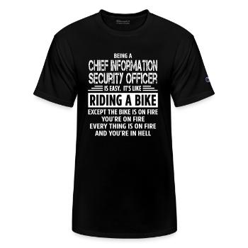 Chief Information Security Officer - Champion Unisex T-Shirt - black - Front