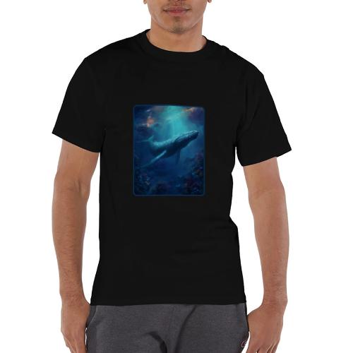 Humpback Whale Ocean Reef Design - Champion Unisex T-Shirt