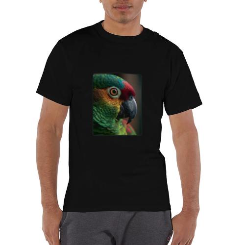 Colorful Parrot Close-Up Design - Champion Unisex T-Shirt