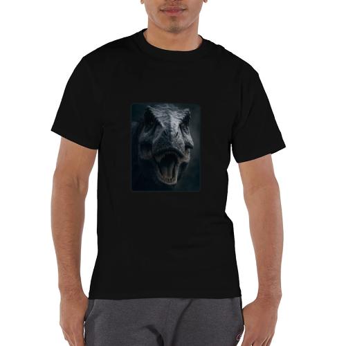 T Rex Cinematic Close-Up Design - Champion Unisex T-Shirt