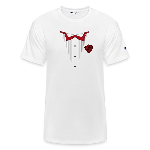 Tuxedo with Red bow tie - Champion Unisex T-Shirt