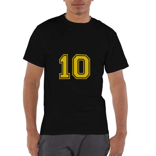 Number 10 in a classic athletic collegiate font - Champion Unisex T-Shirt