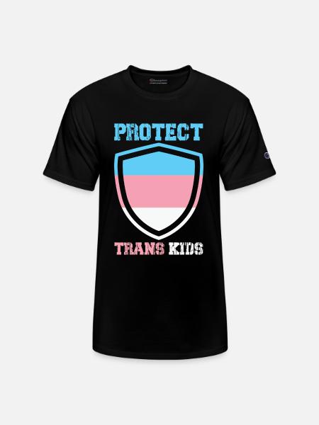 Protect Trans Kids - Champion Unisex T-Shirt - black