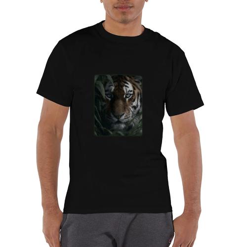 Tiger Jungle Eyes Wildlife Design - Champion Unisex T-Shirt
