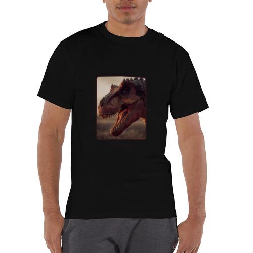 T Rex Roaring Close-Up Design - Champion Unisex T-Shirt