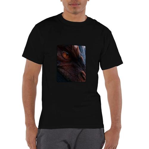 Fierce Ancient Dragon Portrait Design - Champion Unisex T-Shirt