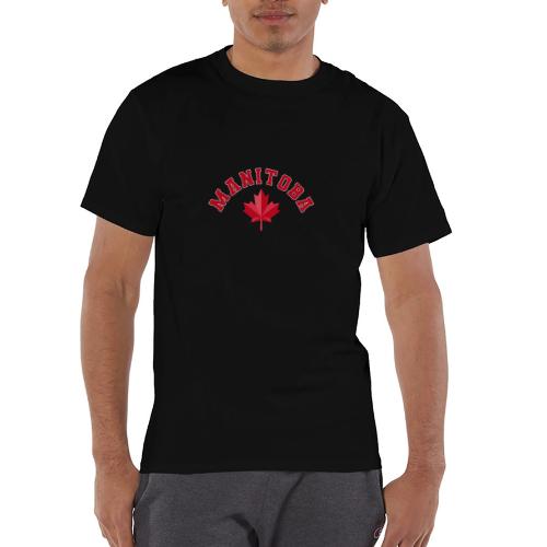 Manitoba with maple leaf - Champion Unisex T-Shirt