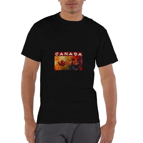 Painted Canada Leaves - Champion Unisex T-Shirt