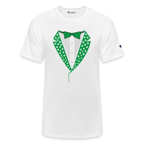 Star Tuxedo in Green PNG - Champion Unisex T-Shirt