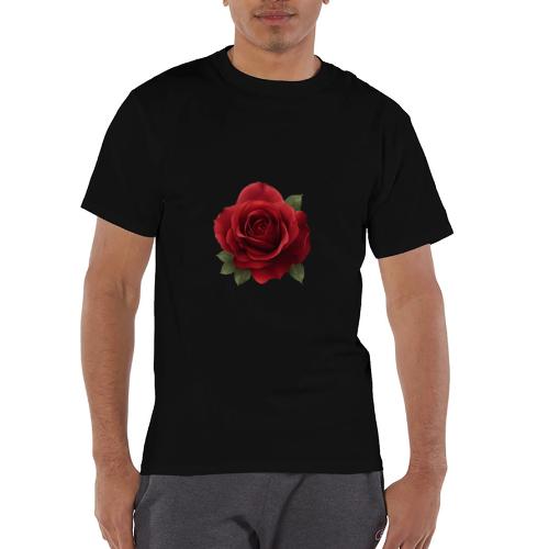 Rose: Crimson Bloom Elegance - Champion Unisex T-Shirt